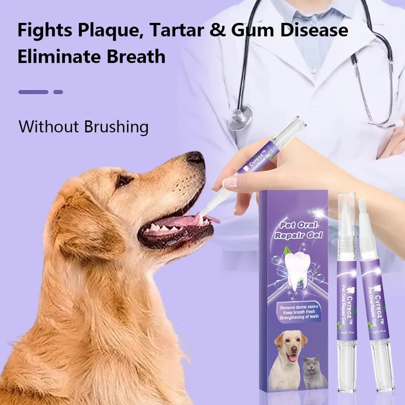 Natural Oral Care Gel for Cats and Dogs – Dental Hygiene Solution