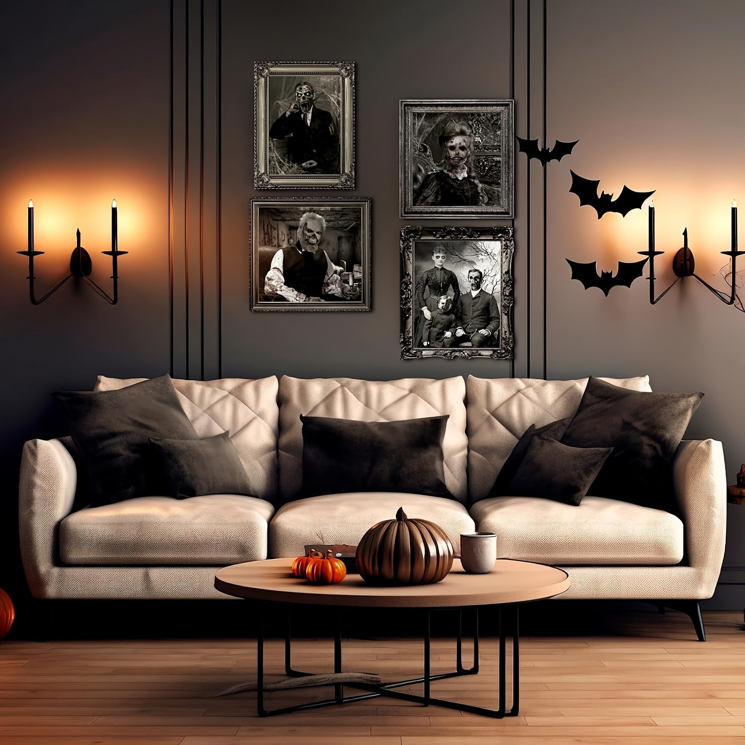3D Moving Halloween Portraits for Haunted Walls and Doors