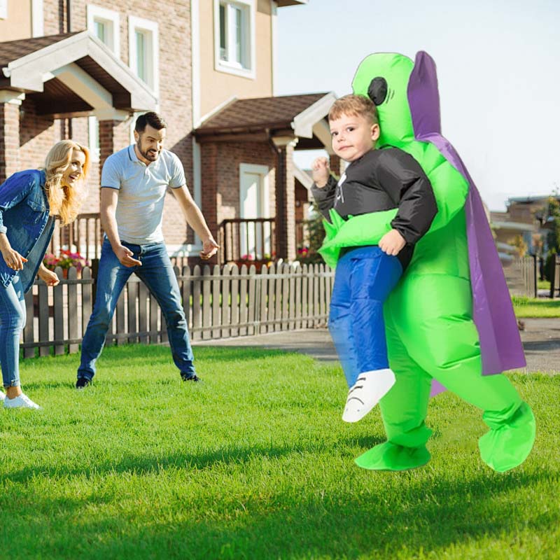 Inflatable Alien Costume with Crown Detail for Halloween Parties
