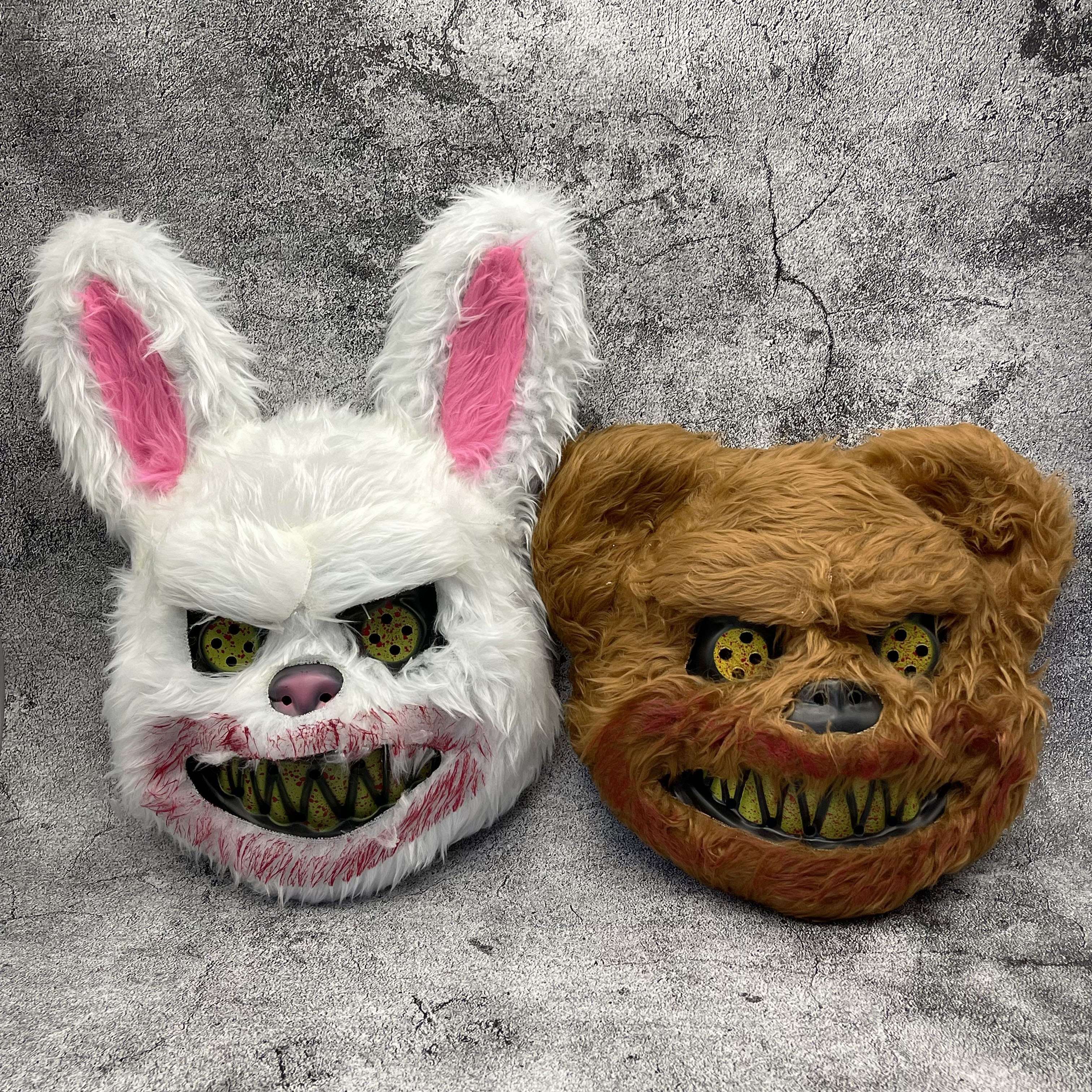 Blood-Splattered Animal Halloween Mask Lightweight Costume Accessory