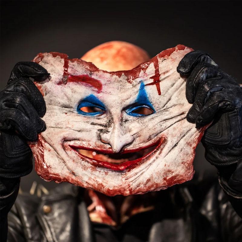 Realistic Halloween Skeleton Mask with Dual Terrifying Faces