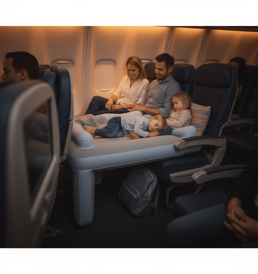 SkyHaven Travel Bed for Toddlers – Cozy Airplane Companion