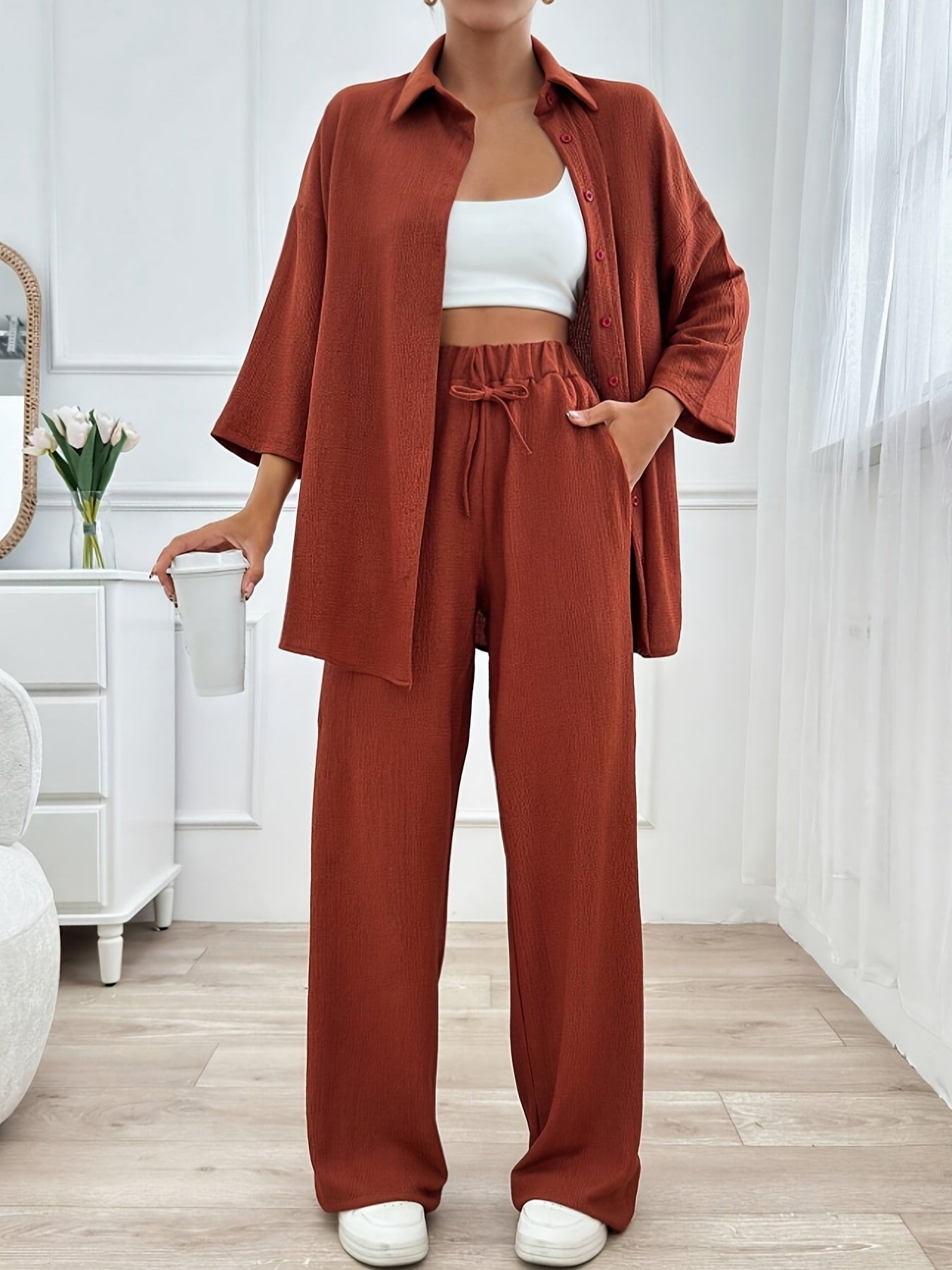 Loungewear Set | Loose Fit | All-Day Comfort | Polyester
