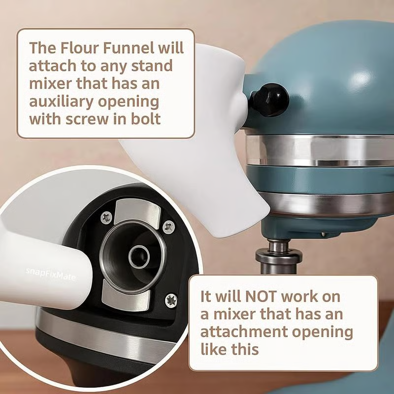 Kitchen Machine Flour Dispenser – Spill-Free Design