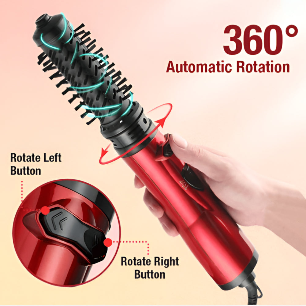 Versatile 3-in-1 Rotating Hot Air Styler and Dryer Set