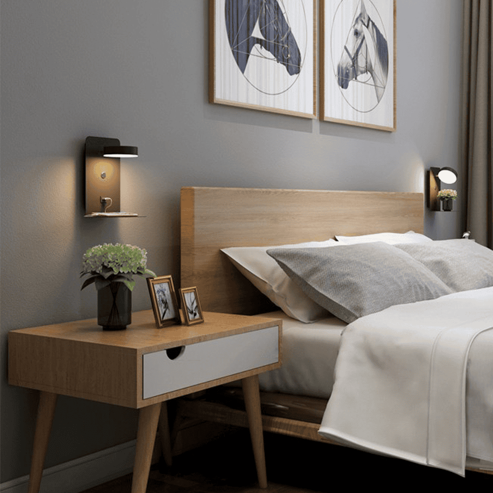 SereneGlow Elegant Bedside Lamp for Peaceful Nights