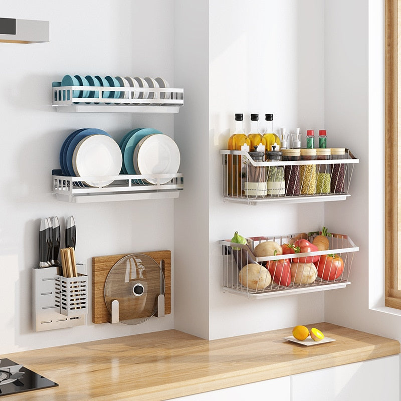 Taavita Wall-Mounted Storage Racks Collection for Kitchen Utensils and Tableware