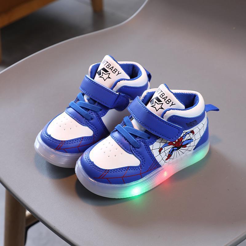 Kids' Sneakers | LED Light-Up Outsole & Velcro Strap | PU Upper & Cotton Insole | Comfortable Fit