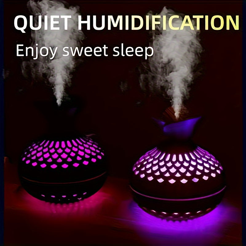 Natural Essence USB Humidifier – Aromatherapy Lamp for Home & Office