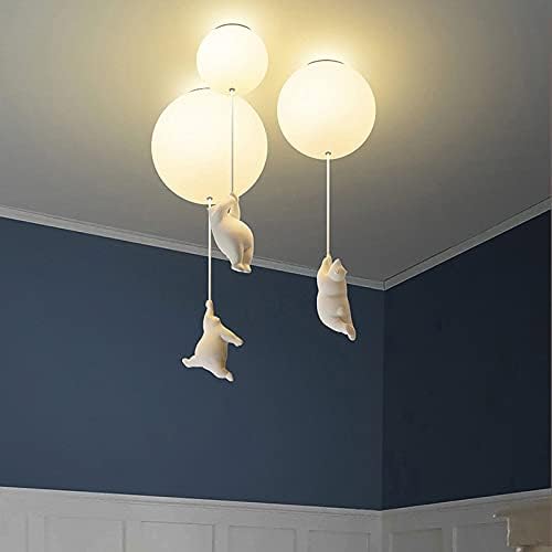 Whimsical Bear Balloon Ceiling Fixture for Bright Spaces