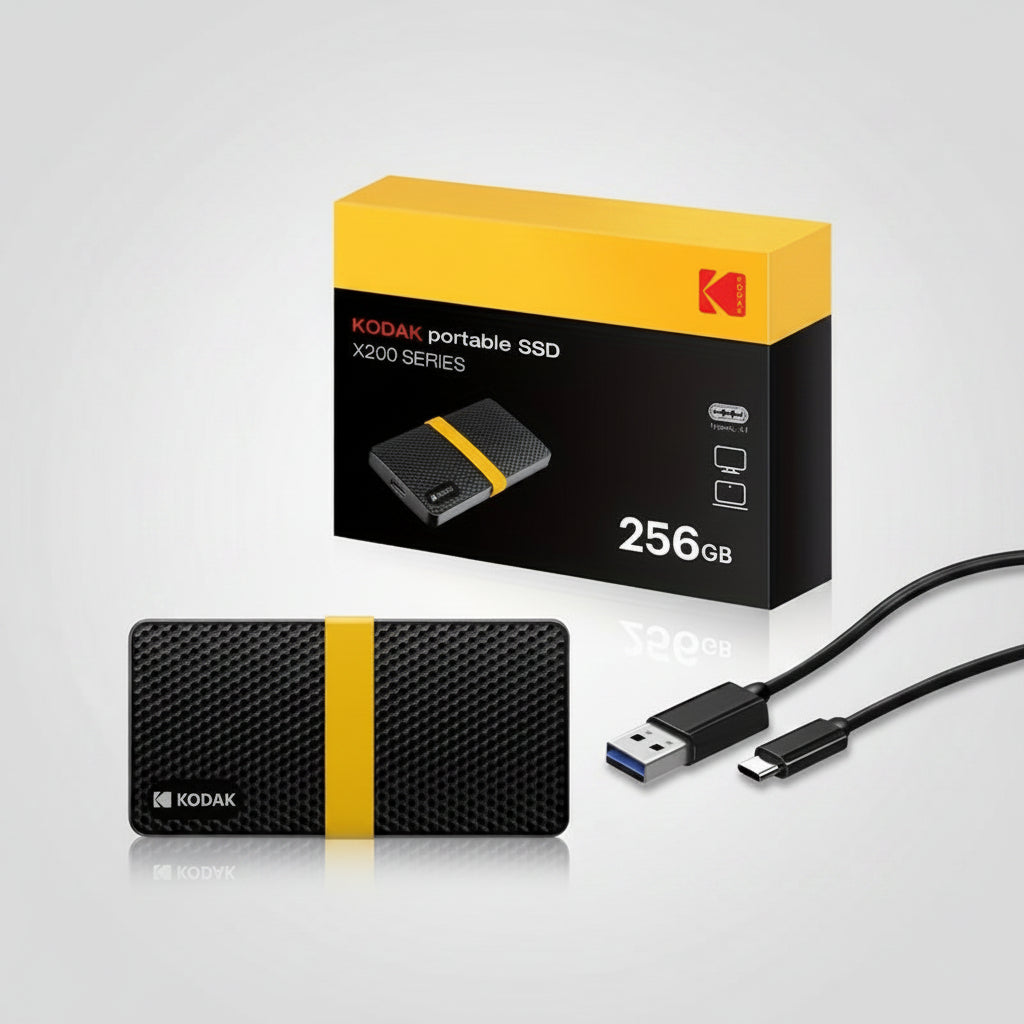 Slim USB-C Portable SSD for Effortless Tablet Storage