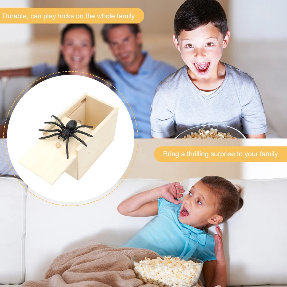 Halloween Spider Prank Box with Realistic Surprise for Spooky Fun
