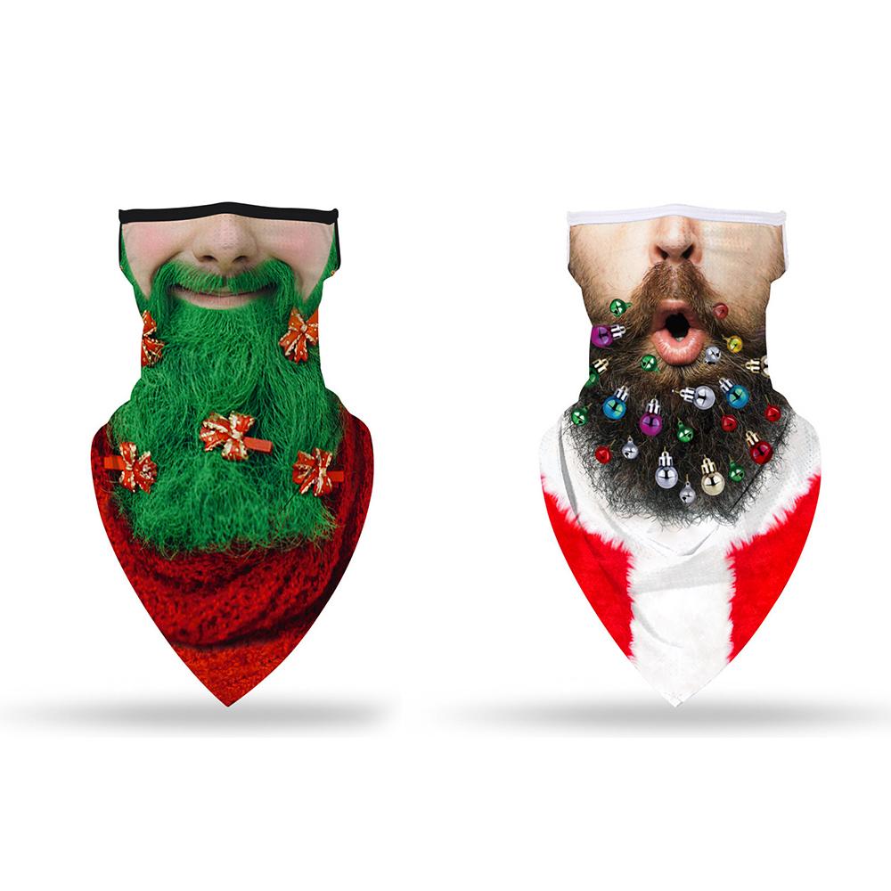 2 Pcs Funny Ugly Christmas Masks Neck Gaiters