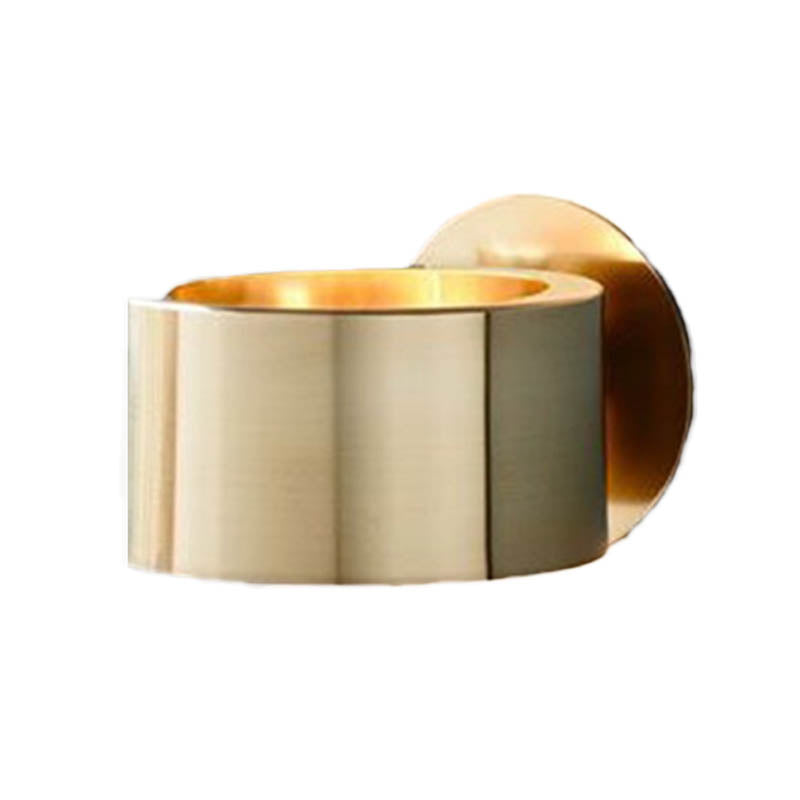 Taavita Wall Mounted Light Minimalist Metal 1 Head Modern Wall Lighting Fixture in Gold