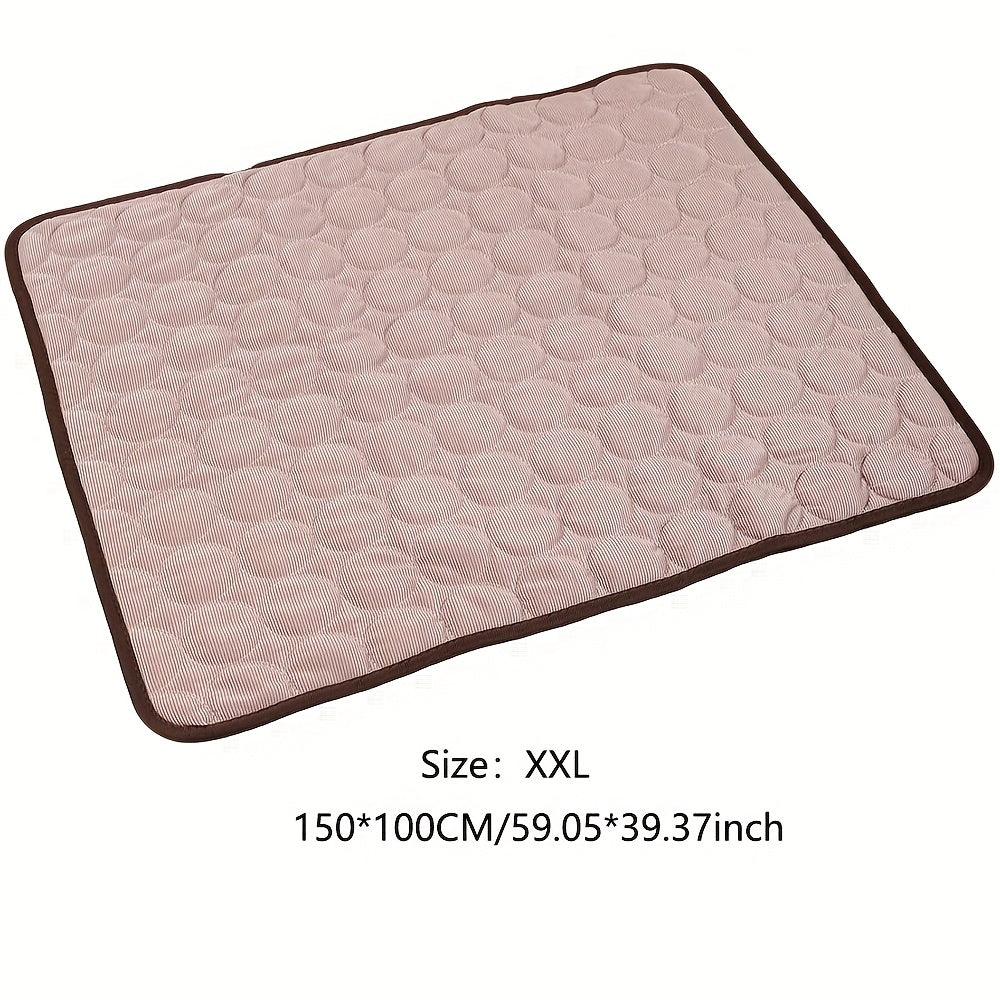 Cooling Mat for Dogs And Cats: Breathable, Washable Pet Bed with Polyester Fiber Filling, Ideal for Summer, Car Seat And Small House Covers, Dog Cooling Mat