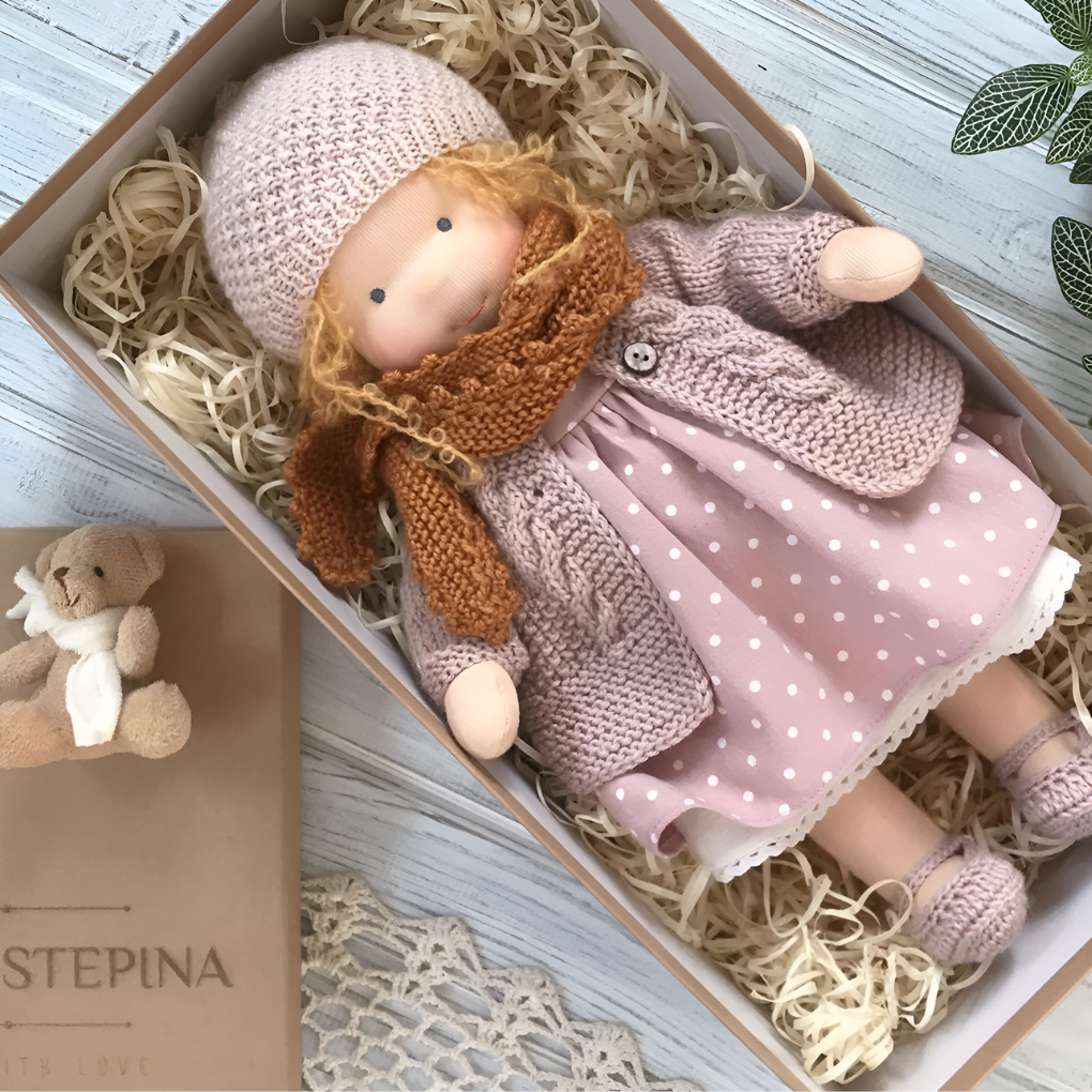 Enchanting Natural Fabric Companion Doll