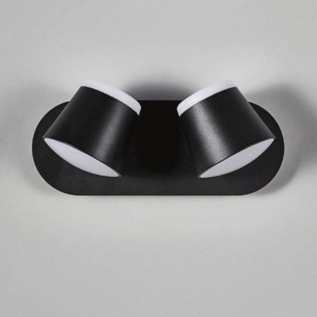 Versatile LED Wall Light with Adjustable Shade and Three Flame Settings