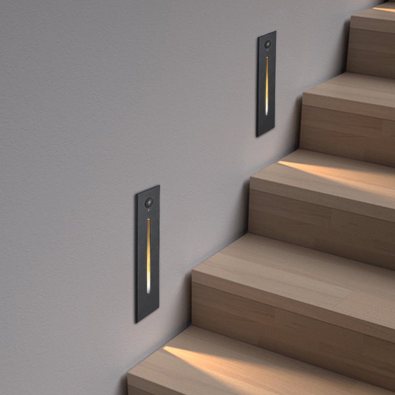 Light Cove Waterproof Recessed Wall Light LED 3W Warm White Sensor & Standard Black White Light Grey Aluminum IP65 Outdoor Indoor Pathway