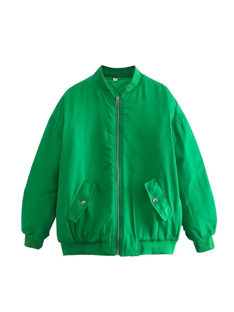 Women’s Oversized Bomber Jacket | Soft Breathable Fabric | Various Colors | Comfortable Warm Fit
