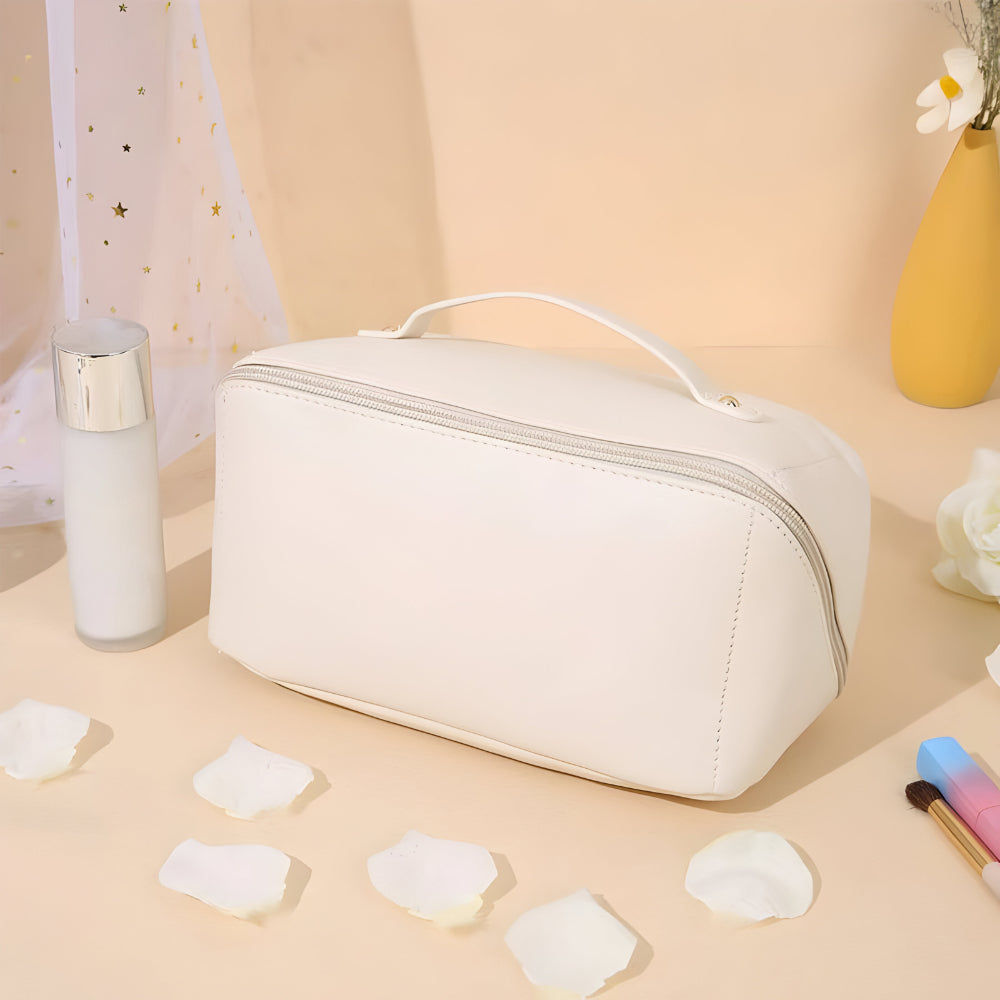 Spacious Travel Cosmetic Organizer with Durable Shell