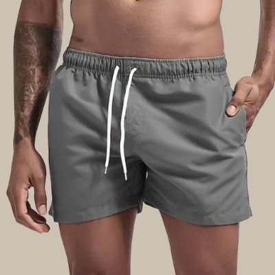 Men's Swim Shorts | Quick-Drying Fabric & Drawstring Waist | Mid-Thigh Length | Comfortable Fit