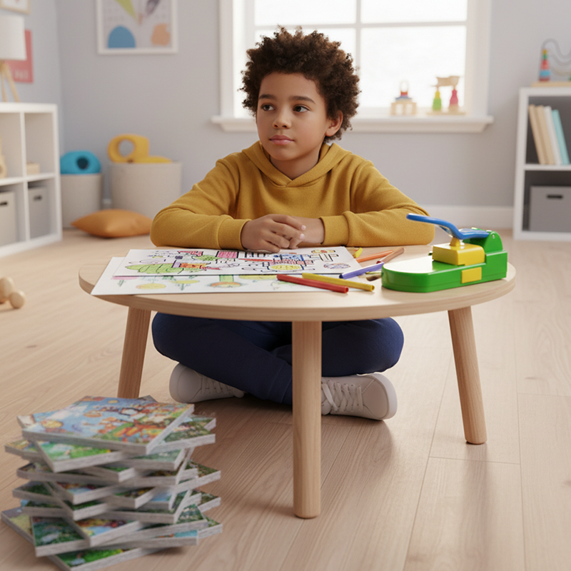 Custom Puzzle Creator with Convenient Storage Solution