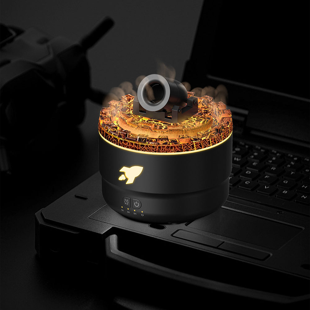 Cordless Aroma Diffuser | Flame-Effect LED | Portable Relaxation Device | Plastic