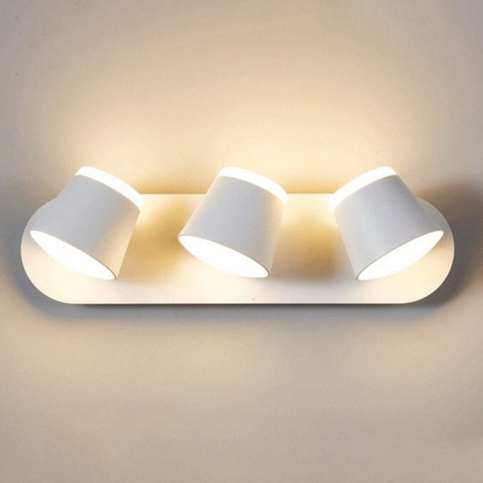 Versatile LED Wall Light with Adjustable Shade and Three Flame Settings