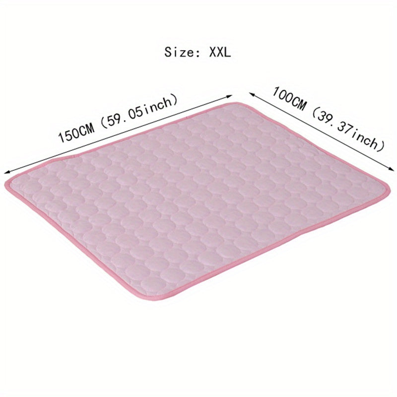 Cooling Mat for Dogs And Cats: Breathable, Washable Pet Bed with Polyester Fiber Filling, Ideal for Summer, Car Seat And Small House Covers, Dog Cooling Mat