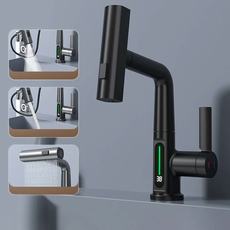 SmartStream Faucet with 360-Degree Swivel and LED Temp Indicator
