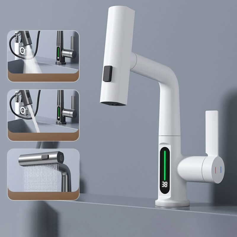 SmartStream Faucet with 360-Degree Swivel and LED Temp Indicator
