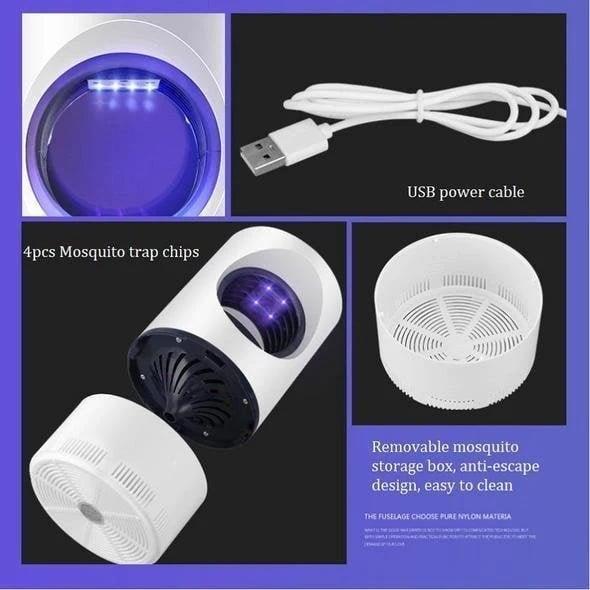 Mosquito and Insect Trap | UV Light & Suction Fan | USB Powered | Chemical-Free Silent Operation