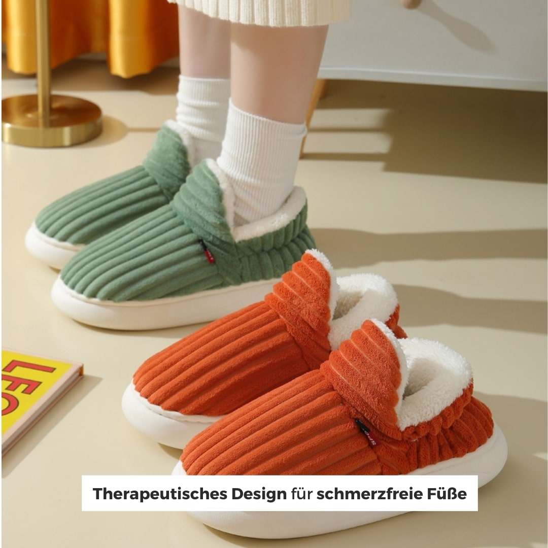 Indoor Slippers for Adults | Fluffy Flannel Fleece & Non-Slip Sole | Therapeutic Cushioning for Foot Pain Relief | Multiple Stylish Colors