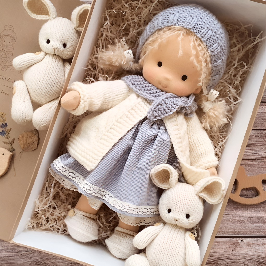 Enchanting Natural Fabric Companion Doll