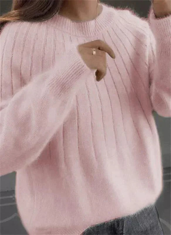 Women’s Sweater | Fluffy Cashmere Knit & Oversized Fit | Soft Fabric | Cozy Warmth for Cooler Days