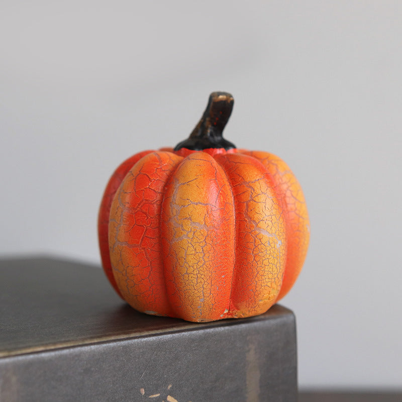 Battery-Powered Halloween Pumpkin Lanterns Set of 3 Resin Decor