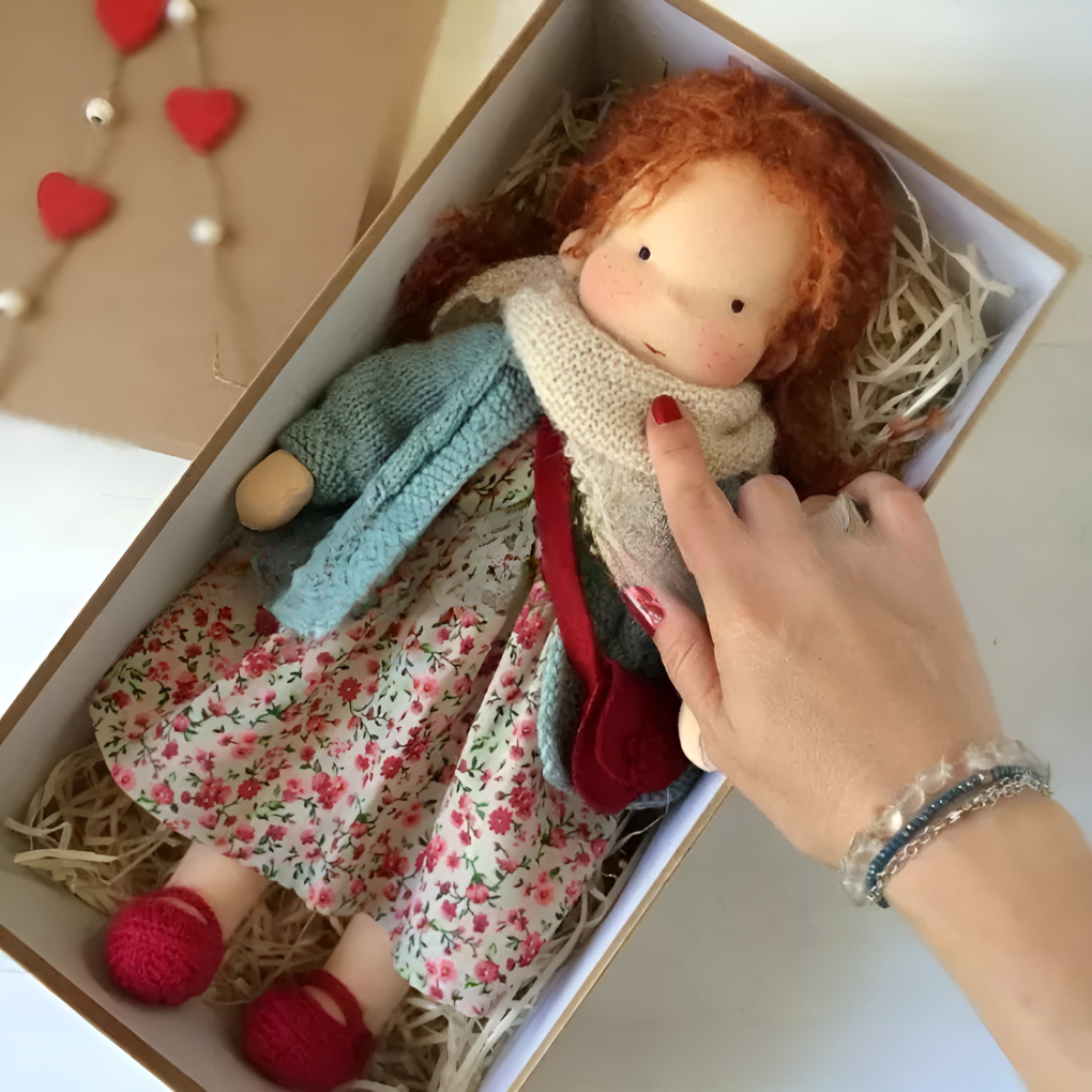 Enchanting Natural Fabric Companion Doll
