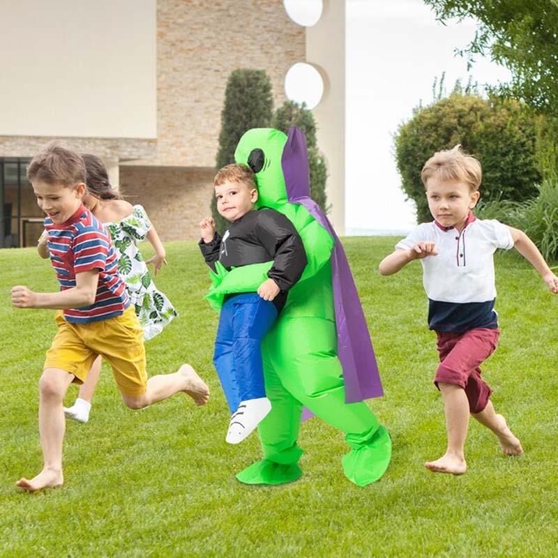 Inflatable Alien Costume with Crown Detail for Halloween Parties