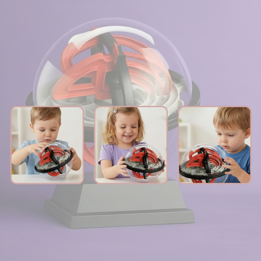 Engaging 3D Maze Puzzle Sphere for Mental Stimulation