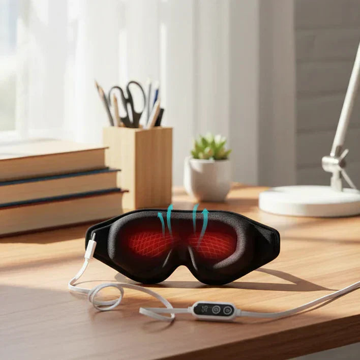 SerenityWave 3D Heated Eye Mask with Customizable Warmth