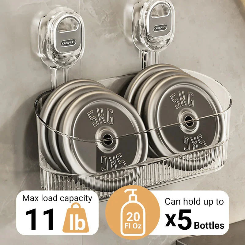 Storage Rack with Suction Cups for Various Uses