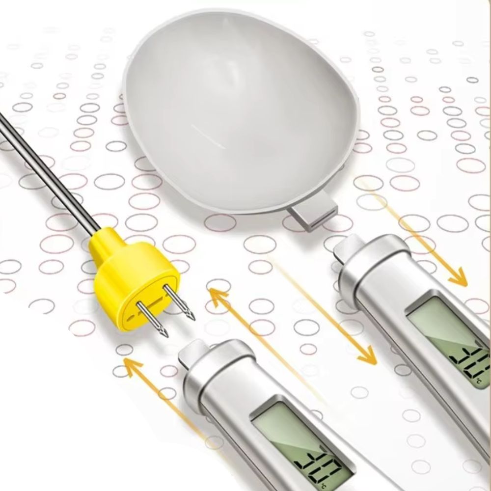 Digital Mini Scale and Thermometer Combo for Food – 2-in-1