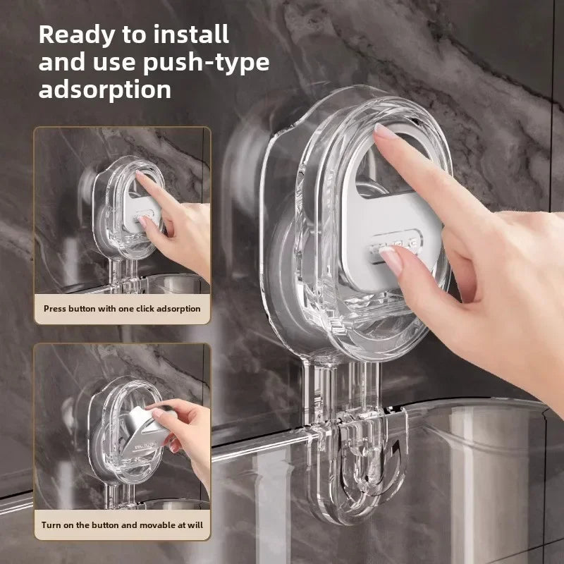 Storage Rack with Suction Cups for Various Uses