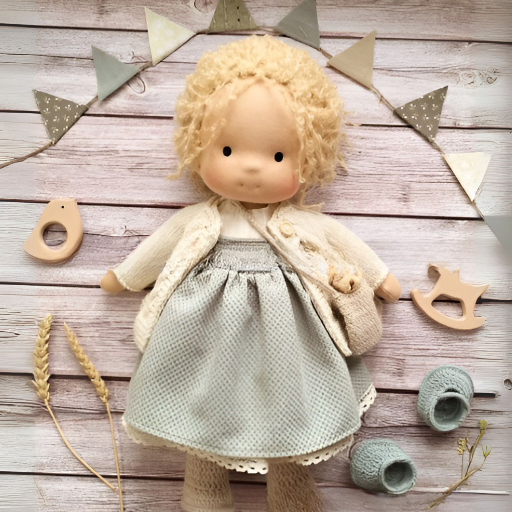Enchanting Natural Fabric Companion Doll