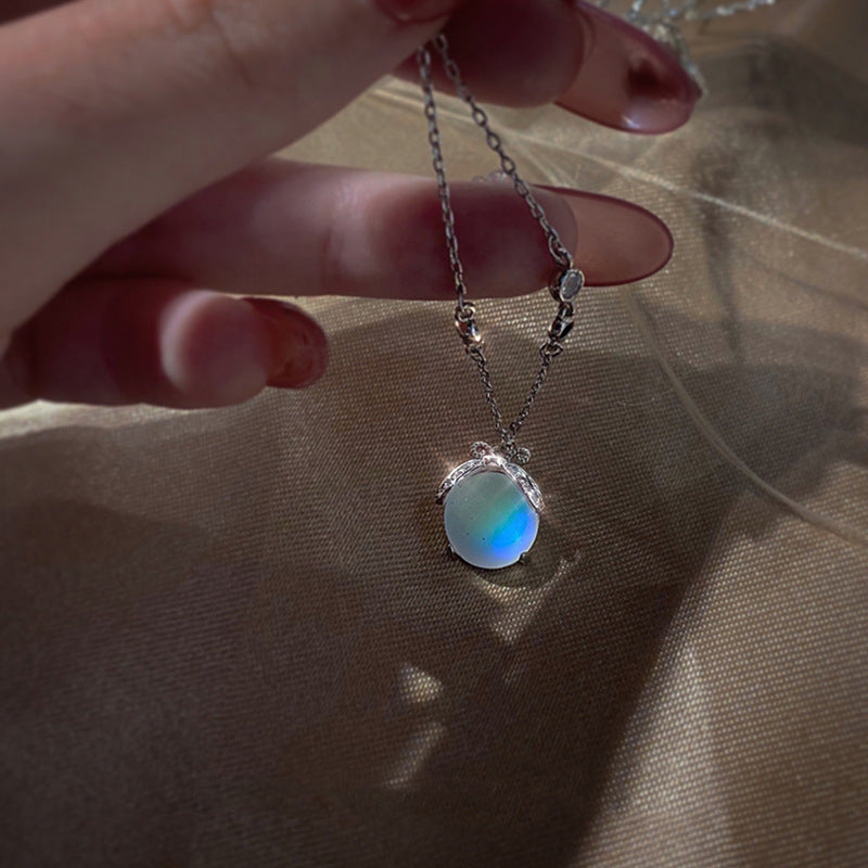Celestial Glow Pendant Necklace in Sterling Silver