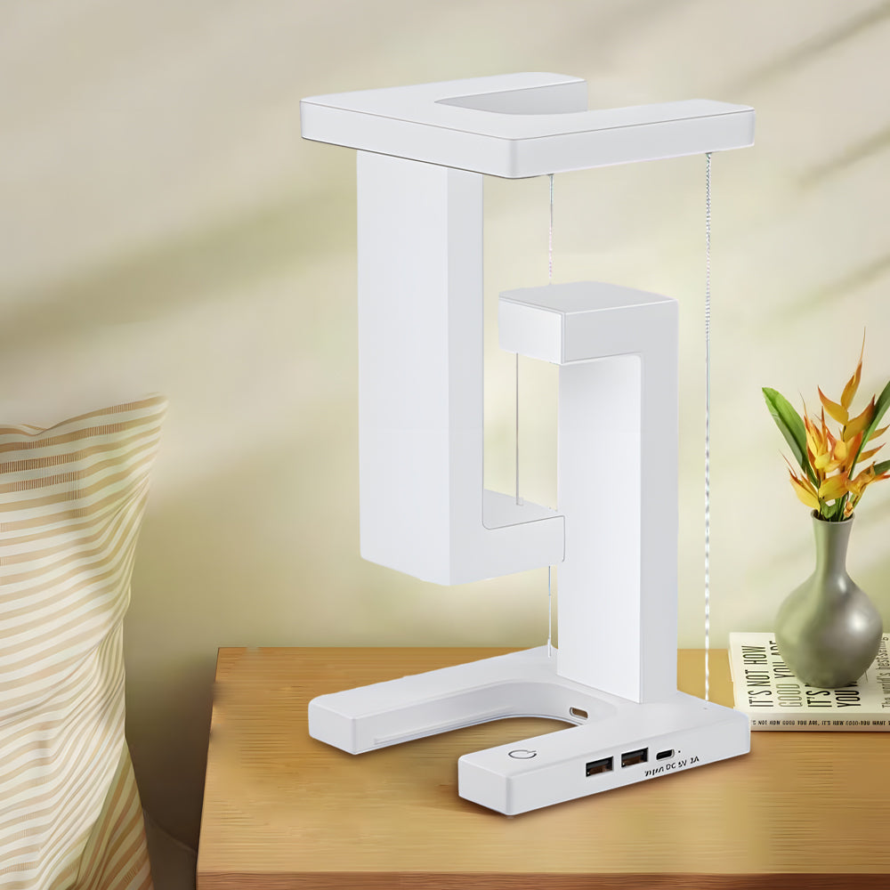 LevitateGlow Wireless Charging LED Table Lamp