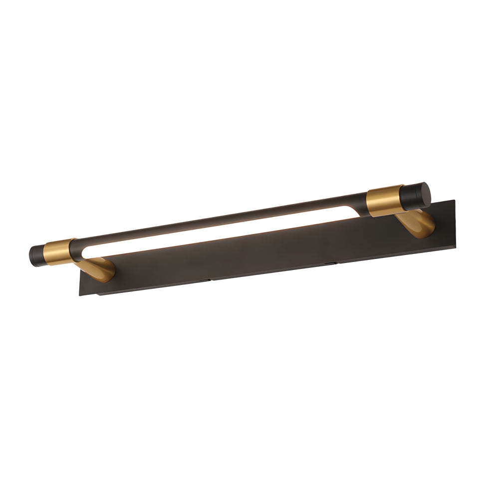 120° Rotatable Dimmable Metallic Strip LED Bath Bar Vanity Light, 18.9''/24.8'' L by Taavita