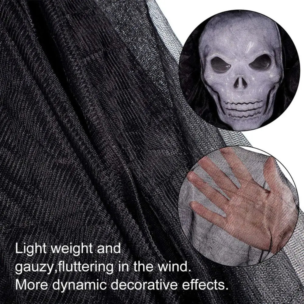Skeleton Mask Ghost Decoration for Outdoor Halloween Display