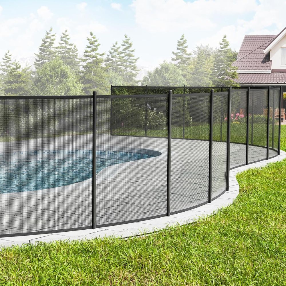 Safety Fence for Inground Swimming Pools - Removable Design