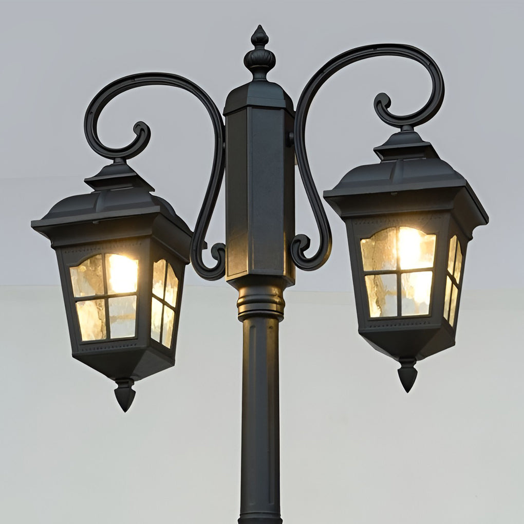 2 Lights Taavita European Style Waterproof Outdoor Pole Lights Public Lighting